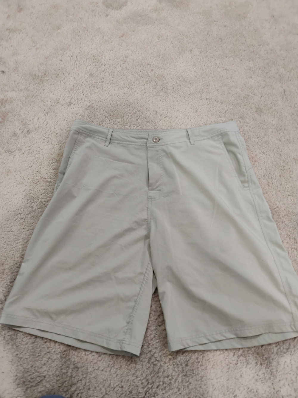 Hawaiian Island Creations Men's Flat Front Chino Shorts in Light Gray